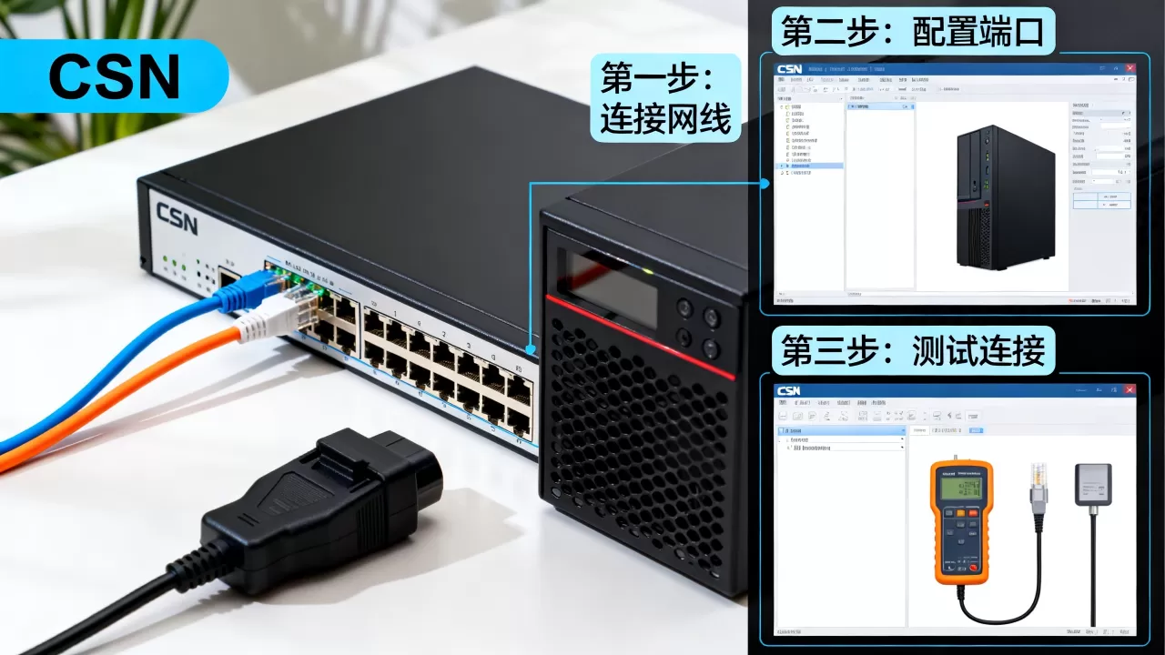 CSN交换机如何与服务器连接,具体操作步骤有哪些? CSN交换机如何与服务器连接,具体操作步骤有哪些?