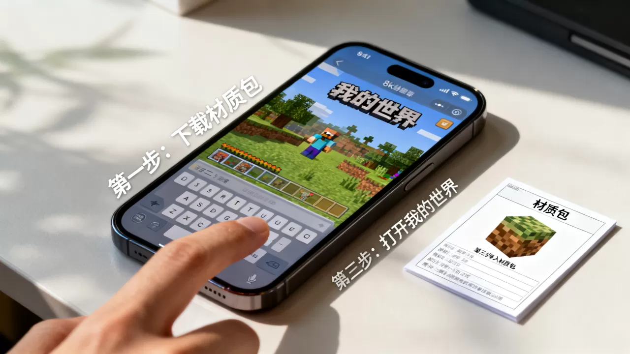 iOS我的世界服务器怎么加材质包,手机版材质包怎么导入? iOS我的世界服务器怎么加材质包,手机版材质包怎么导入?