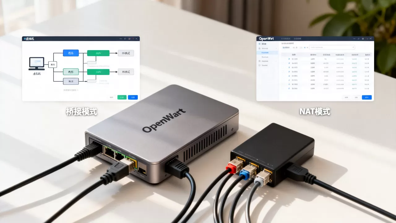 虚拟机装OpenWrt,桥接还是NAT稳定?OpenWrt桥接NAT怎么选 虚拟机装OpenWrt,桥接还是NAT稳定?OpenWrt桥接NAT怎么选