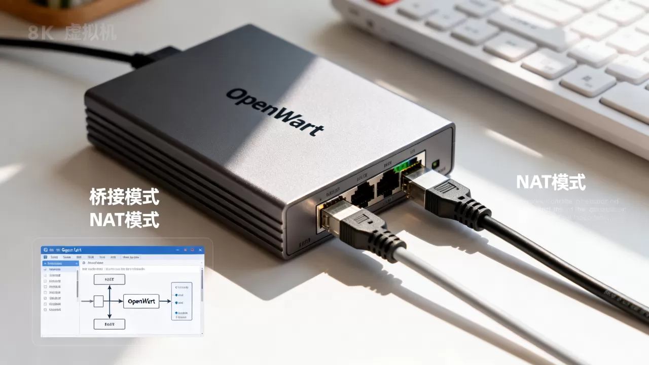 虚拟机装OpenWrt,桥接还是NAT稳定?OpenWrt桥接NAT怎么选 虚拟机装OpenWrt,桥接还是NAT稳定?OpenWrt桥接NAT怎么选
