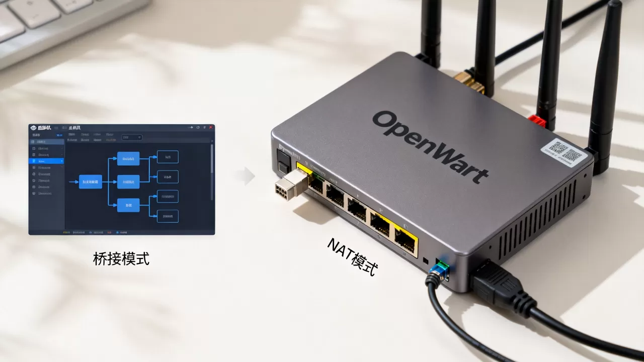 虚拟机装OpenWrt,桥接还是NAT稳定?OpenWrt桥接NAT怎么选 虚拟机装OpenWrt,桥接还是NAT稳定?OpenWrt桥接NAT怎么选