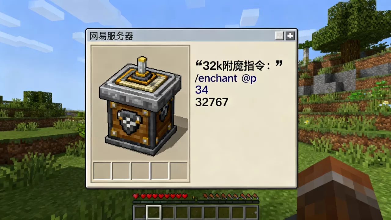 网易服务器32k附魔怎么弄,附魔指令是什么 网易服务器32k附魔怎么弄,附魔指令是什么