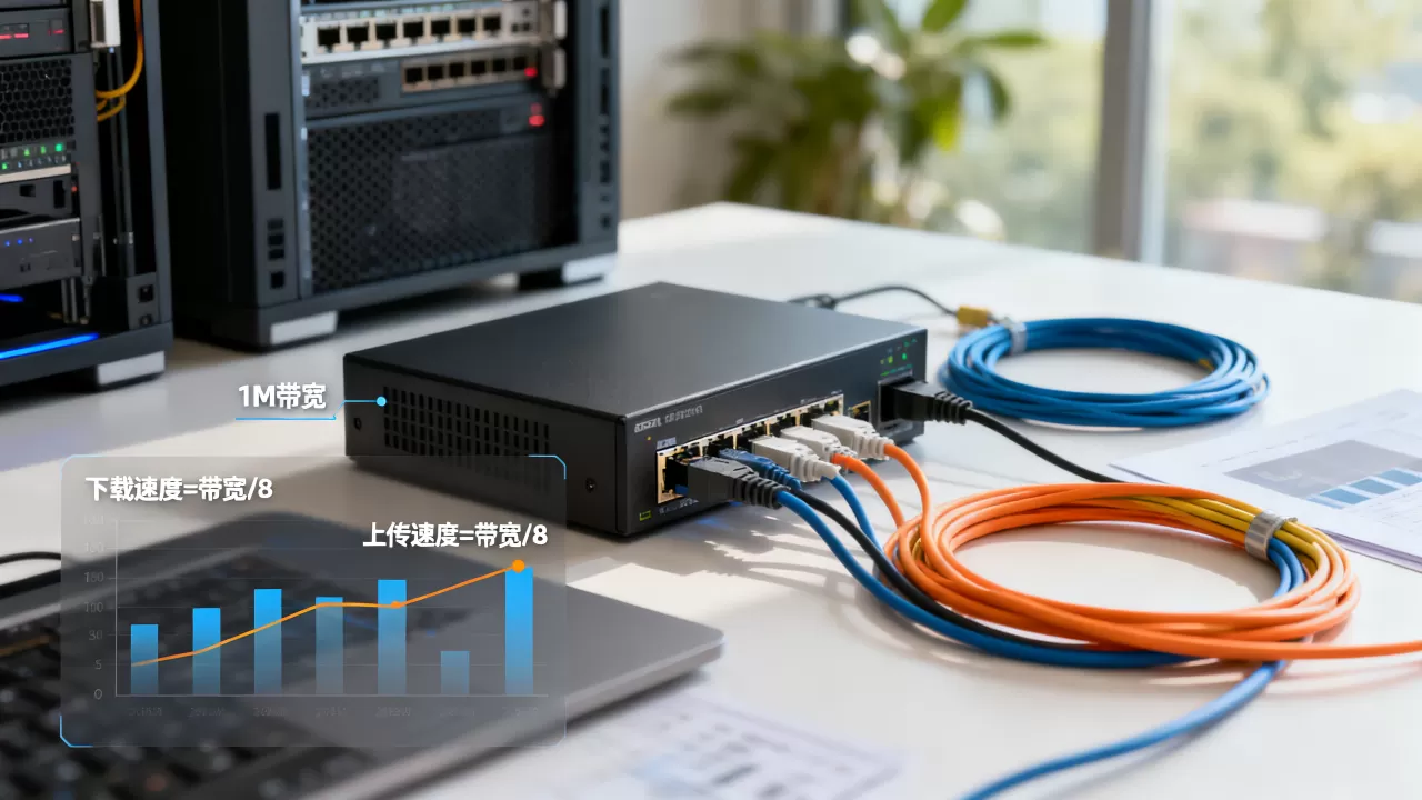 服务器1M带宽等于多少网速,下载上传速度怎么算? 服务器1M带宽等于多少网速,下载上传速度怎么算?