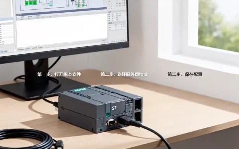 西门子S7怎么组态服务器地址？,S7组态步骤有哪些？