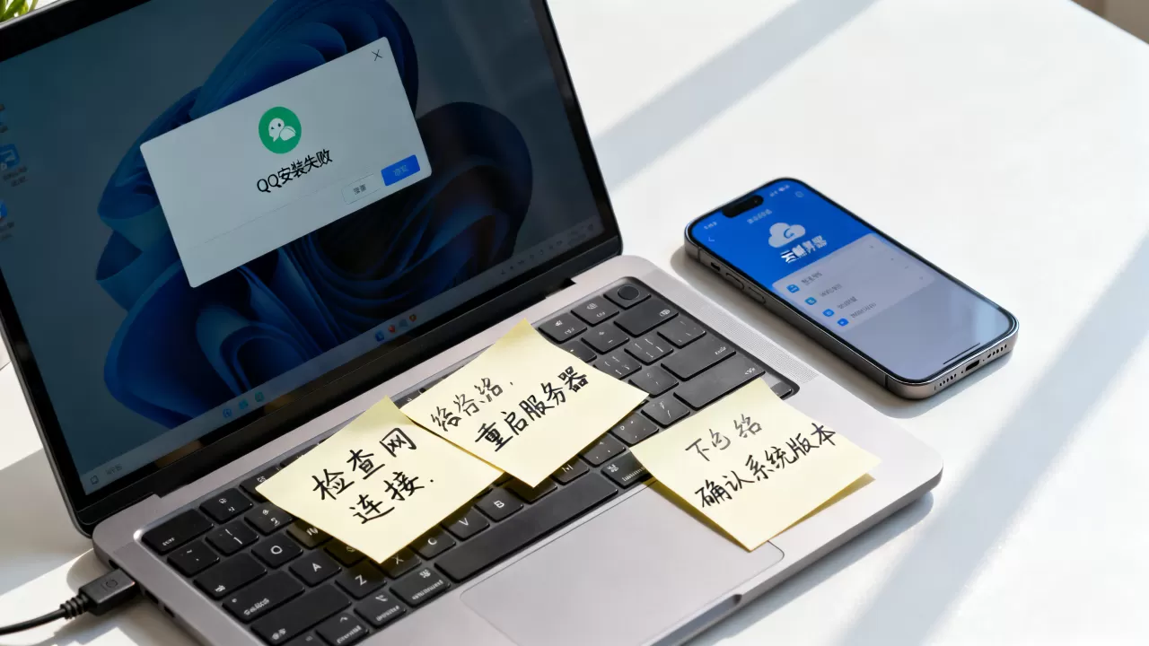 酷番云服务器QQ无法安装怎么办,QQ安装失败怎么解决 酷番云服务器QQ无法安装怎么办,QQ安装失败怎么解决