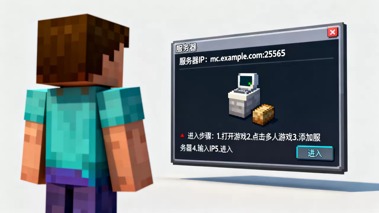 我的世界服务器IP地址是多少?,怎么进服务器 我的世界服务器IP地址是多少?,怎么进服务器