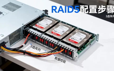 服务器3个硬盘怎么做RAID5，服务器磁盘阵列配置方法？