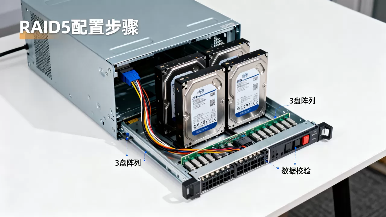 服务器3个硬盘怎么做RAID5,服务器磁盘阵列配置方法? 服务器3个硬盘怎么做RAID5,服务器磁盘阵列配置方法?