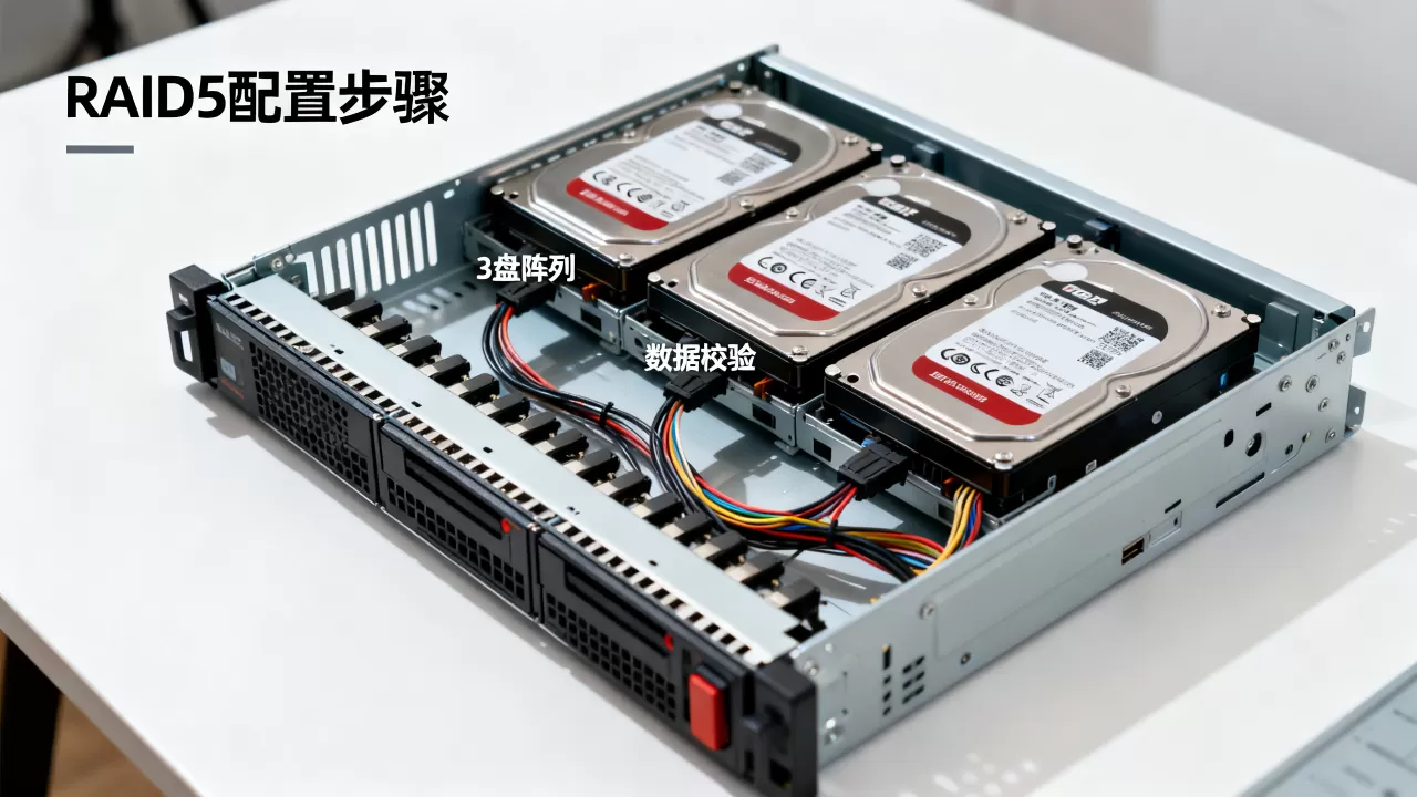 服务器3个硬盘怎么做RAID5,服务器磁盘阵列配置方法? 服务器3个硬盘怎么做RAID5,服务器磁盘阵列配置方法?