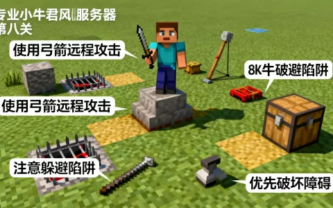 mc小牛君服务器第八关怎么过,附通关技巧攻略？
