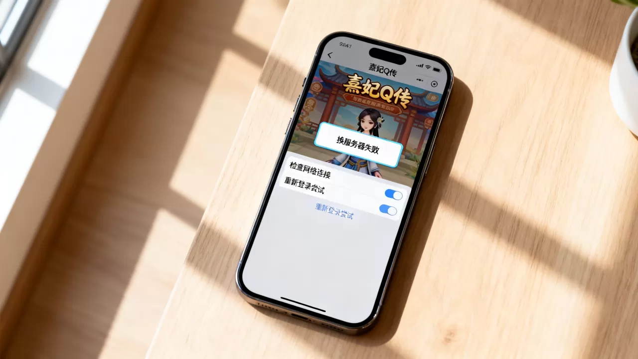 熹妃q传换服务器为什么总是失败,怎么解决? 熹妃q传换服务器为什么总是失败,怎么解决?