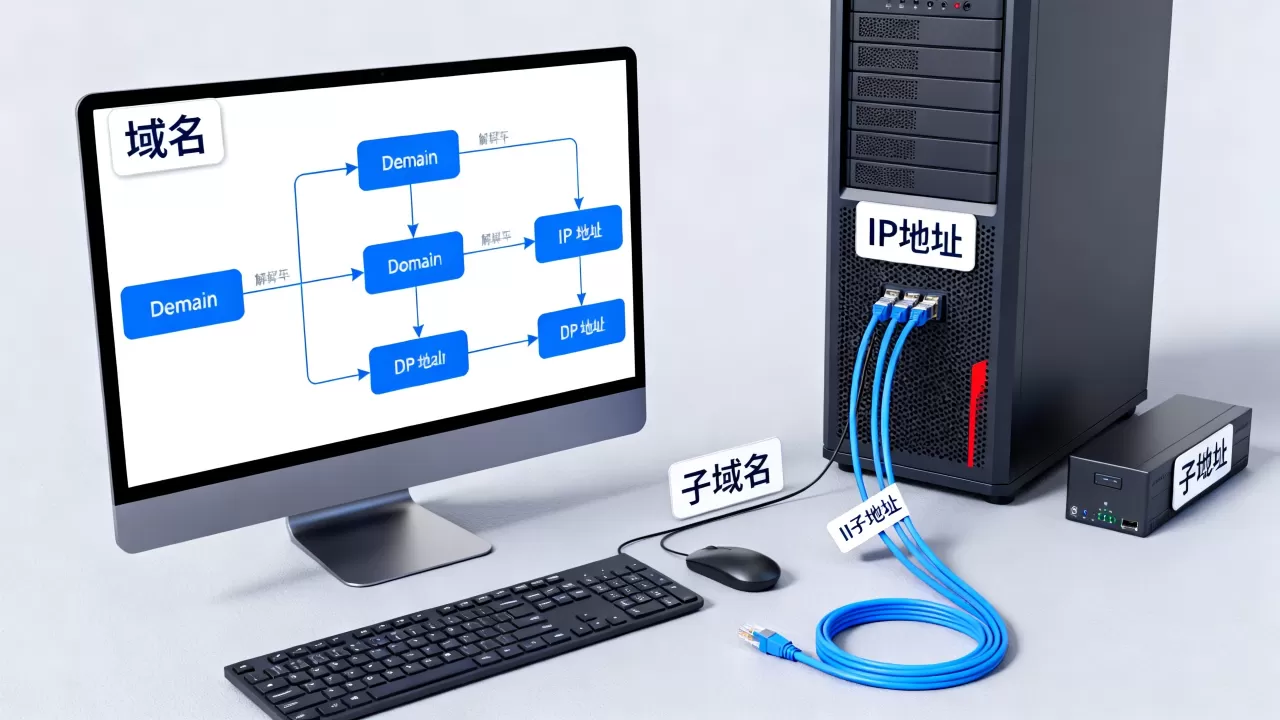域名、IP和子域名到底有何区别和联系?,域名和IP有何区别? 域名、IP和子域名到底有何区别和联系?,域名和IP有何区别?