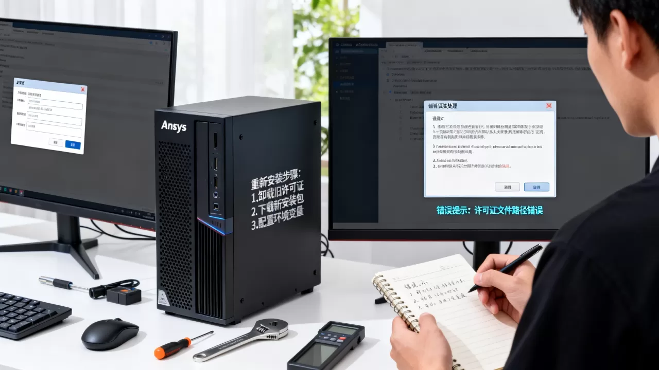 ansys许可证服务器重新安装怎么做,遇到错误怎么办 ansys许可证服务器重新安装怎么做,遇到错误怎么办