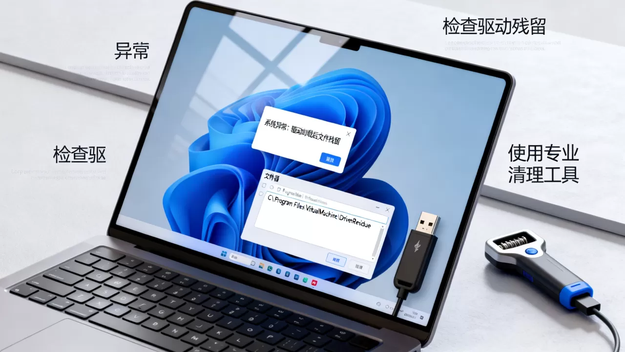 虚拟机卸载驱动后系统异常怎么办,残留文件如何彻底清除 虚拟机卸载驱动后系统异常怎么办,残留文件如何彻底清除