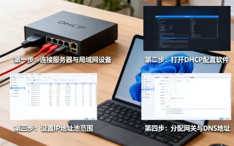 DHCP服务器如何设置为局域网中的，具体步骤是什么？