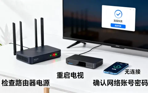 无线网络电视服务器连接失败怎么解决？，常见故障原因有哪些？
