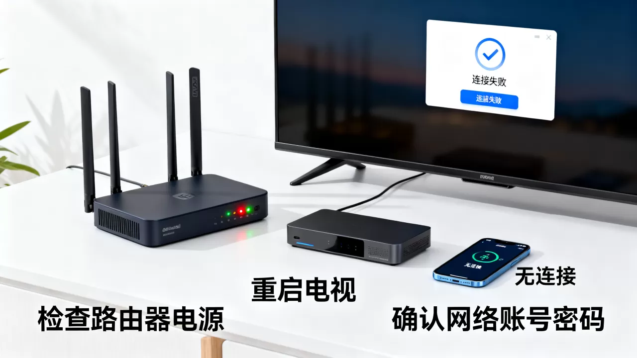 无线网络电视服务器连接失败怎么解决?,常见故障原因有哪些? 无线网络电视服务器连接失败怎么解决?,常见故障原因有哪些?