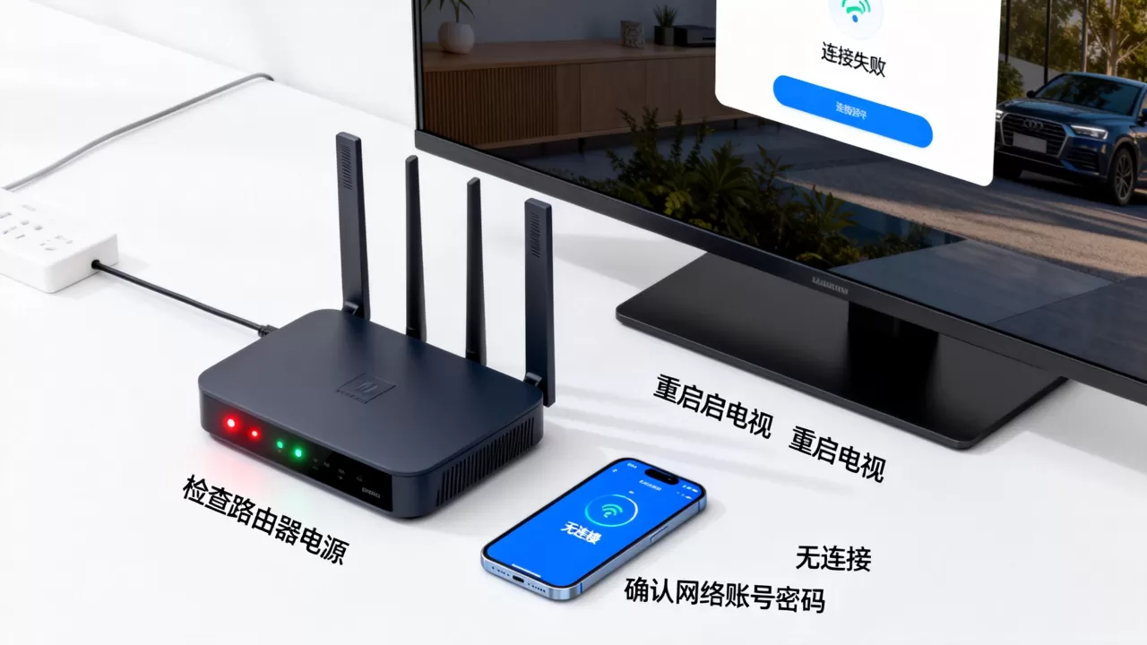 无线网络电视服务器连接失败怎么解决?,常见故障原因有哪些? 无线网络电视服务器连接失败怎么解决?,常见故障原因有哪些?