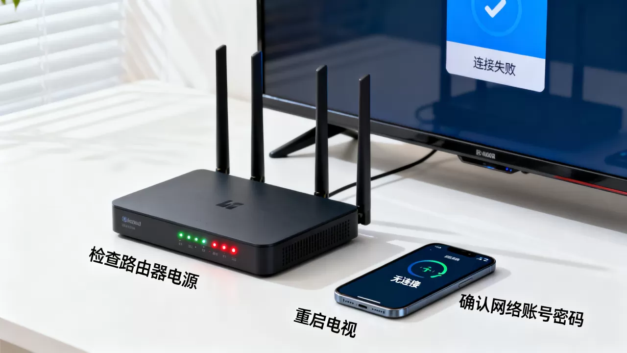 无线网络电视服务器连接失败怎么解决?,常见故障原因有哪些? 无线网络电视服务器连接失败怎么解决?,常见故障原因有哪些?