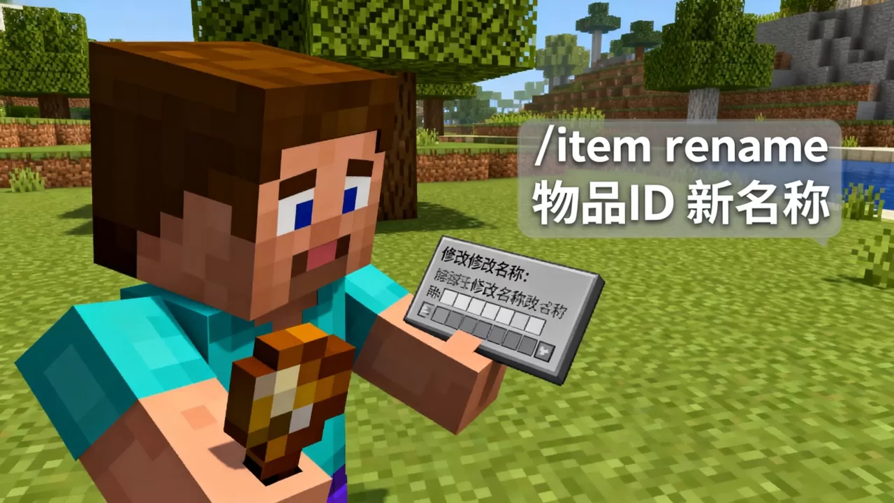 我的世界服务器op如何修改物品名称,指令是什么? 我的世界服务器op如何修改物品名称,指令是什么?