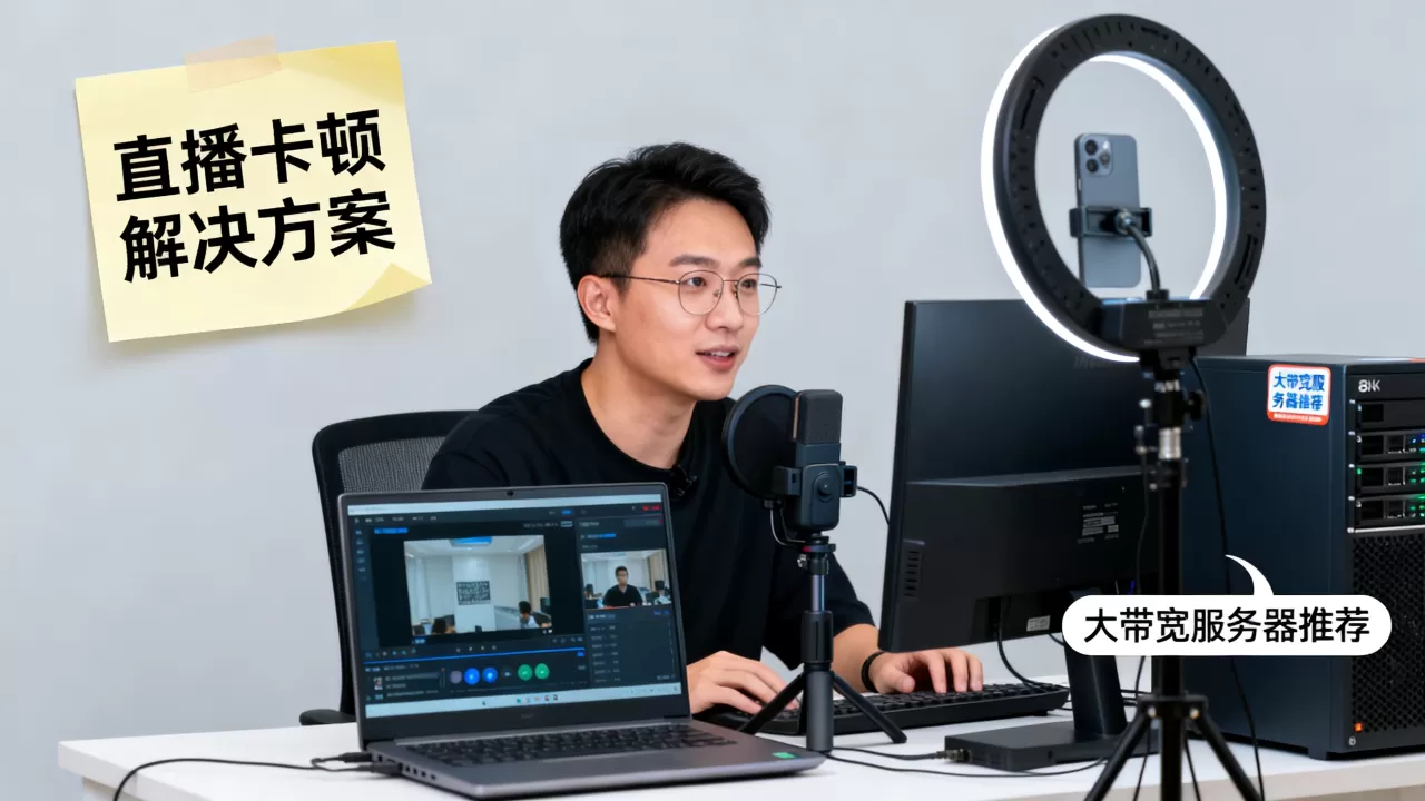 广州直播带货画面卡顿怎么办,大带宽服务器租用哪家好? 广州直播带货画面卡顿怎么办,大带宽服务器租用哪家好?