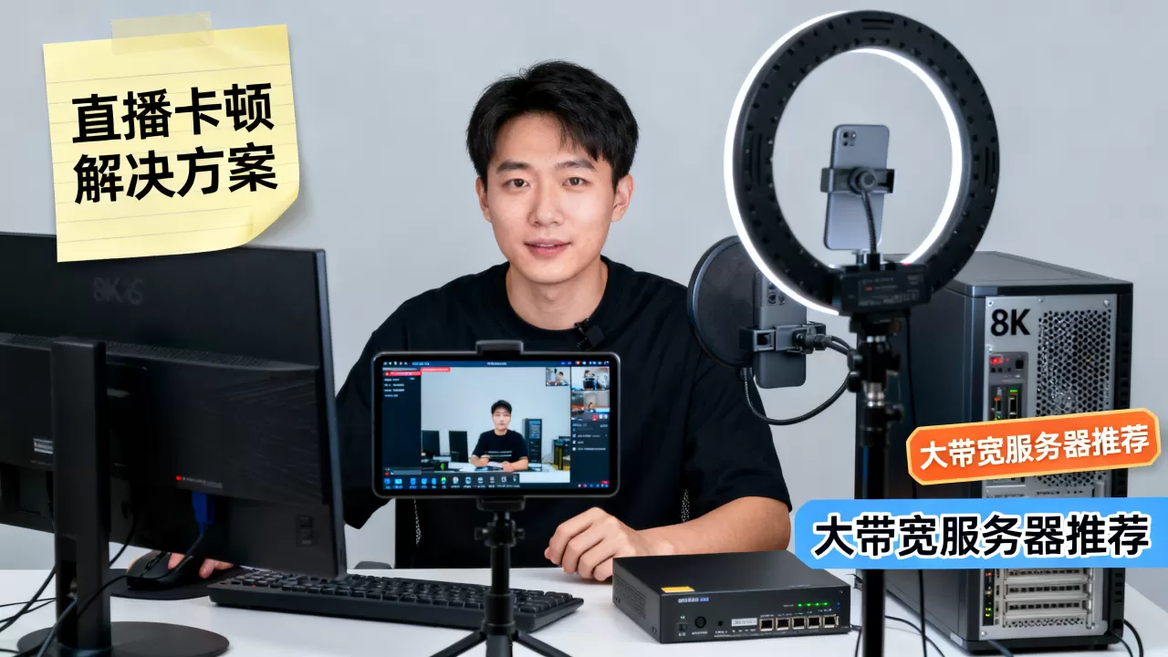 广州直播带货画面卡顿怎么办,大带宽服务器租用哪家好? 广州直播带货画面卡顿怎么办,大带宽服务器租用哪家好?