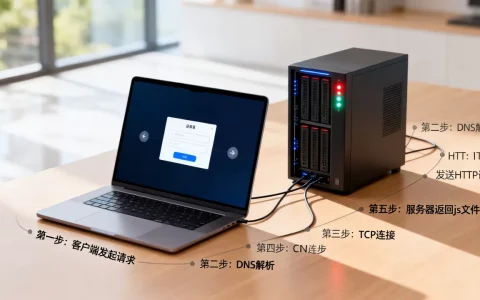 客户端是怎么请求服务器js文件的，有什么步骤？