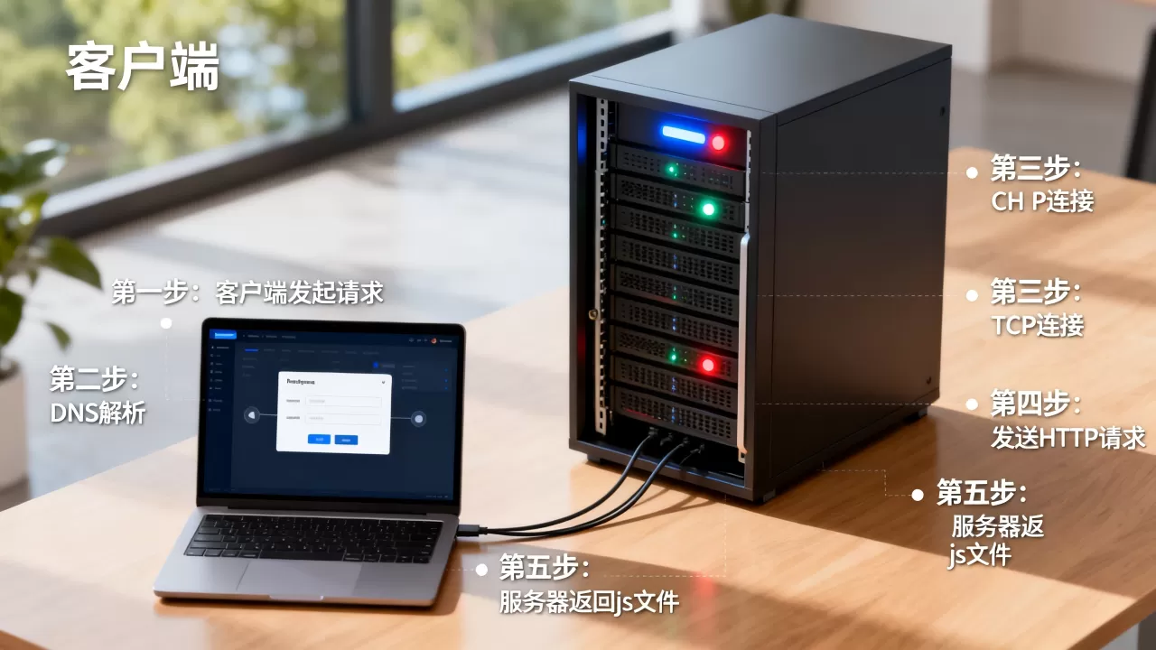 客户端是怎么请求服务器js文件的,有什么步骤? 客户端是怎么请求服务器js文件的,有什么步骤?