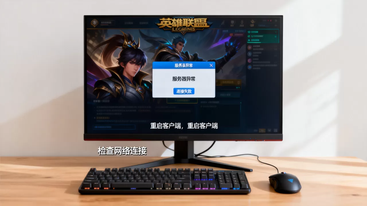 英雄联盟打开提示服务器异常怎么回事,连接不上是什么原因 英雄联盟打开提示服务器异常怎么回事,连接不上是什么原因