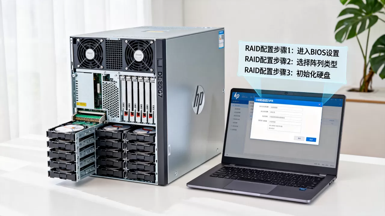 惠普服务器dl380g7阵列怎么设置,RAID怎么配置? 惠普服务器dl380g7阵列怎么设置,RAID怎么配置?