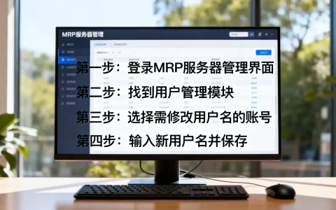 MRP服务器里的用户名该怎么改，修改步骤有哪些