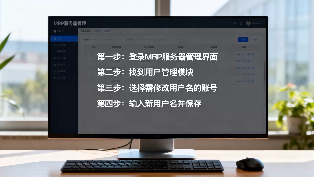 MRP服务器里的用户名该怎么改,修改步骤有哪些 MRP服务器里的用户名该怎么改,修改步骤有哪些