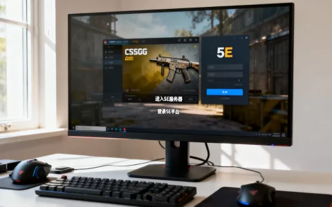 CSGO怎么在游戏里进入5E服务器，5E平台怎么进入游戏？