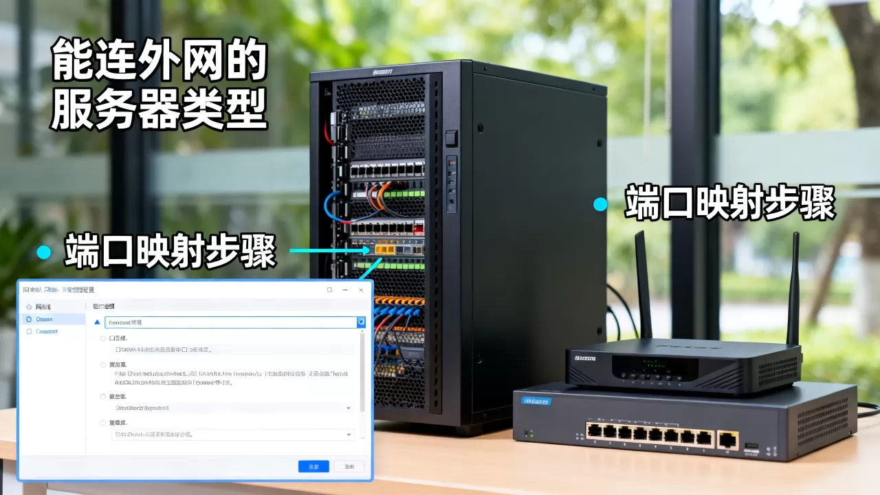 哪些服务器能连外网?,如何设置端口映射? 哪些服务器能连外网?,如何设置端口映射?