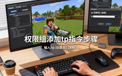 我的世界服务器权限组怎么添加tp指令，具体步骤是什么？