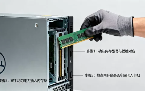 戴尔r420服务器内存条安装步骤是什么，有哪些注意事项？