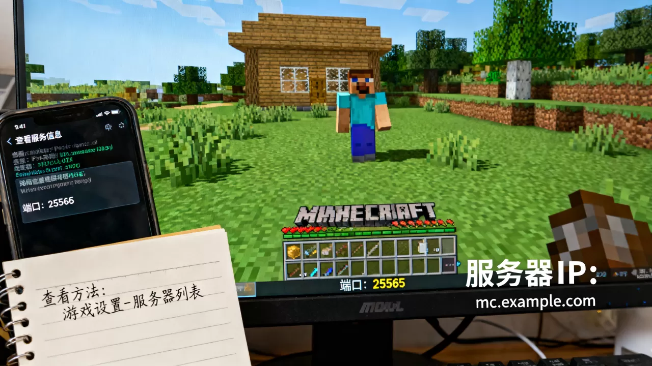我的世界服务器IP和端口怎么查,在哪里看? 我的世界服务器IP和端口怎么查,在哪里看?