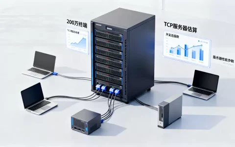 200万终端多少TCP服务器才够？，如何估算服务器数量？
