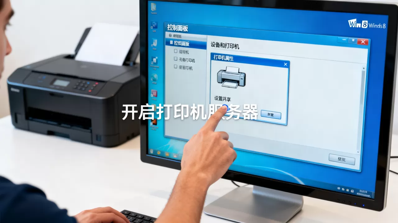 怎么开启Win8打印机服务器?,Win8打印机共享怎么设置? 怎么开启Win8打印机服务器?,Win8打印机共享怎么设置?