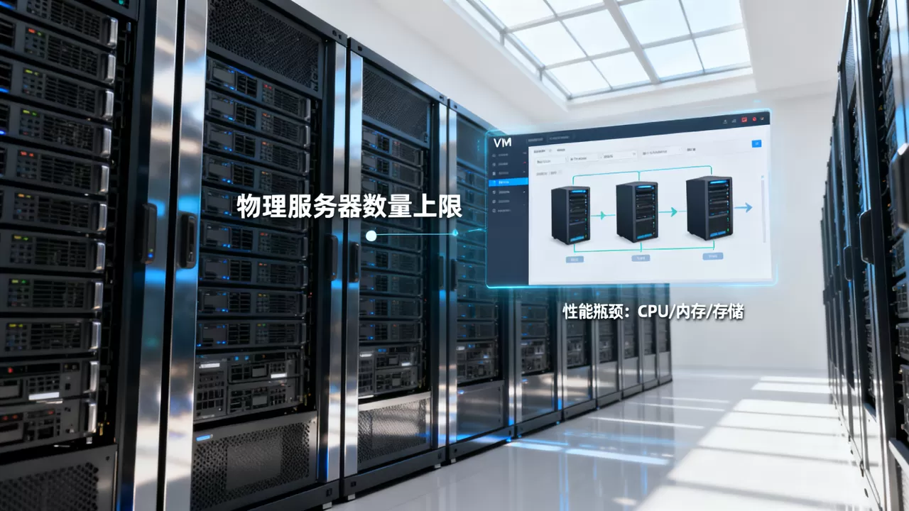 VM到底能管理多少台物理服务器?,性能瓶颈有哪些 VM到底能管理多少台物理服务器?,性能瓶颈有哪些