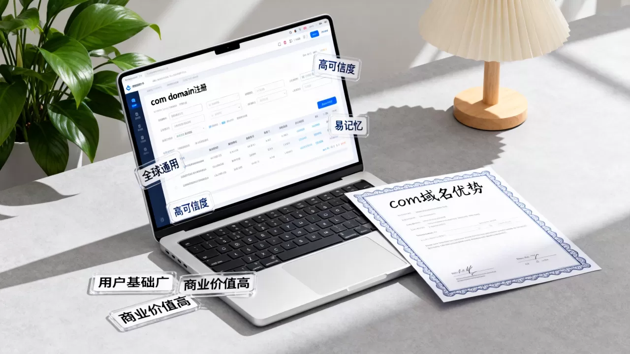顶级域名中.com域名为何最受欢迎?com域名注册有哪些优势? 顶级域名中.com域名为何最受欢迎?com域名注册有哪些优势?