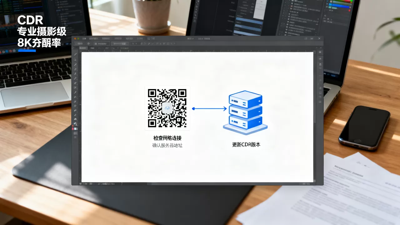 CDR生成QR码无法访问服务器是什么原因,怎么解决? CDR生成QR码无法访问服务器是什么原因,怎么解决?