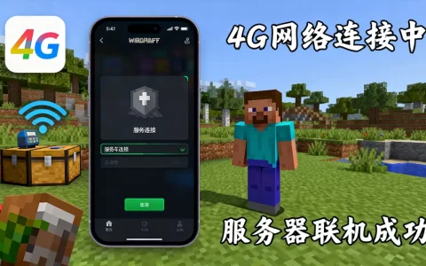 我的世界如何用4G连服务器，我的世界手机版怎么联机服务器？