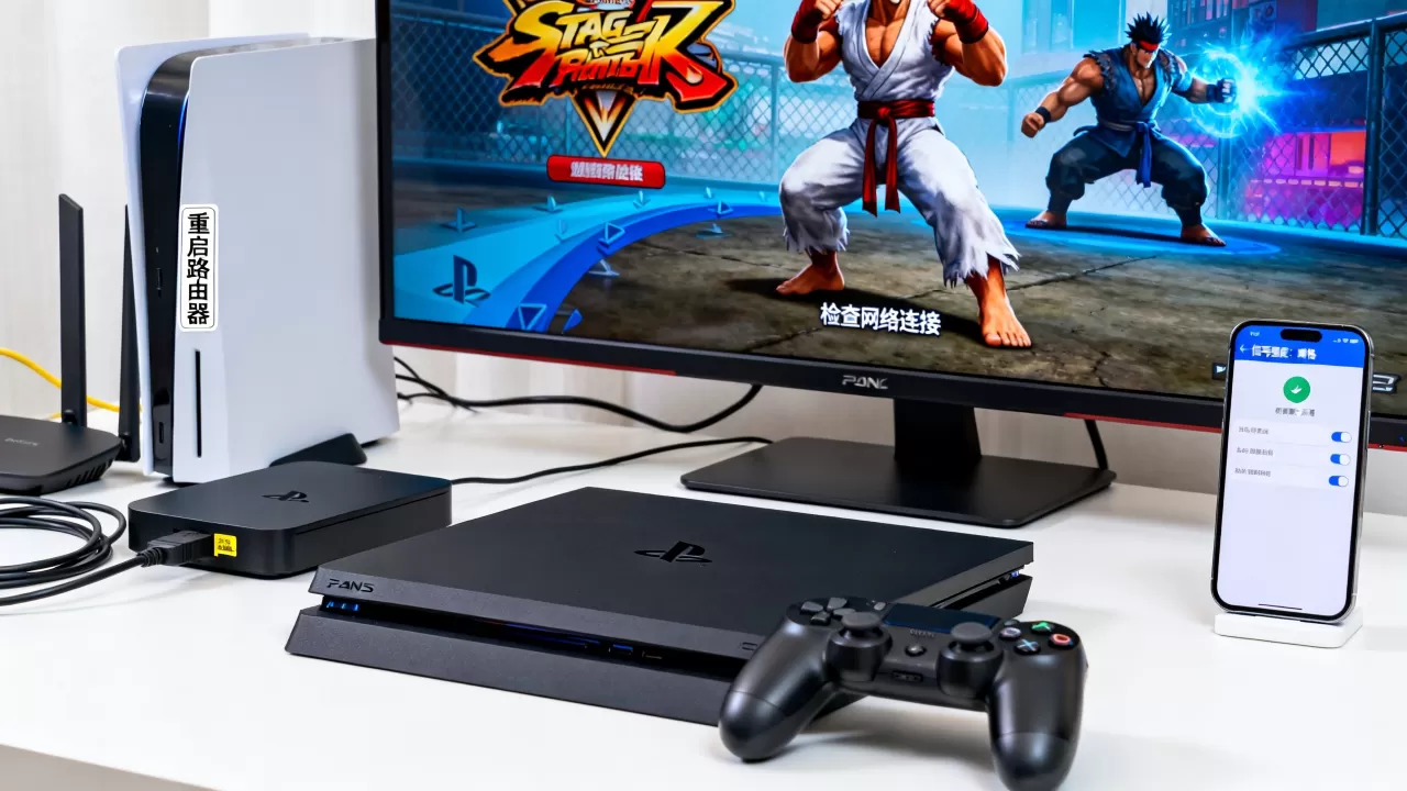 PS4街霸5网络服务器怎么用,街霸5联机服务器连不上怎么办? PS4街霸5网络服务器怎么用,街霸5联机服务器连不上怎么办?