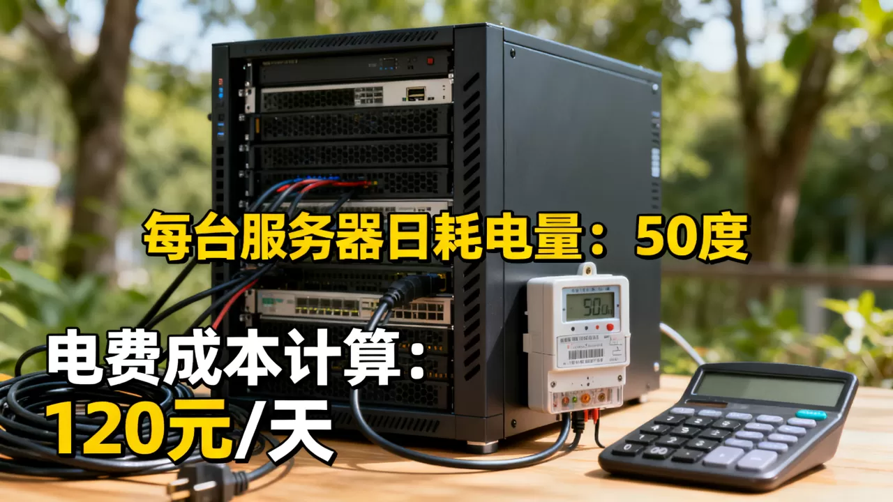 每台服务器每天耗电多少度,电费成本该如何计算 每台服务器每天耗电多少度,电费成本该如何计算