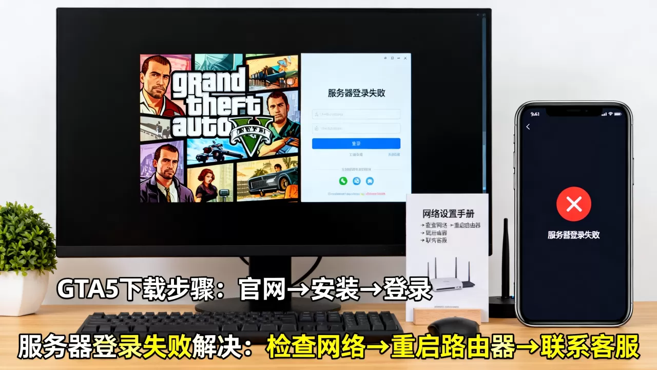 gta5游戏怎么下载,登录不上服务器怎么办? gta5游戏怎么下载,登录不上服务器怎么办?