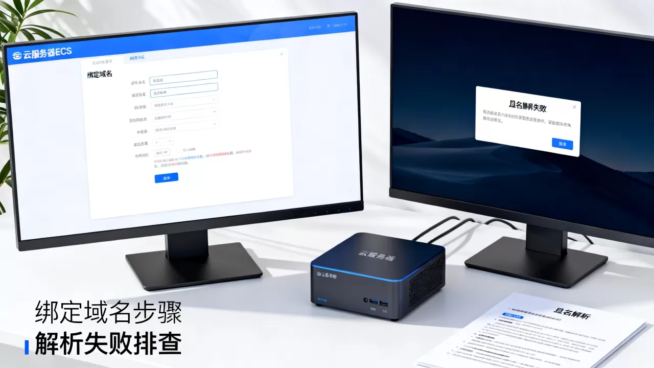 简米云服务器ECS如何绑定域名,域名解析失败怎么办? 简米云服务器ECS如何绑定域名,域名解析失败怎么办?