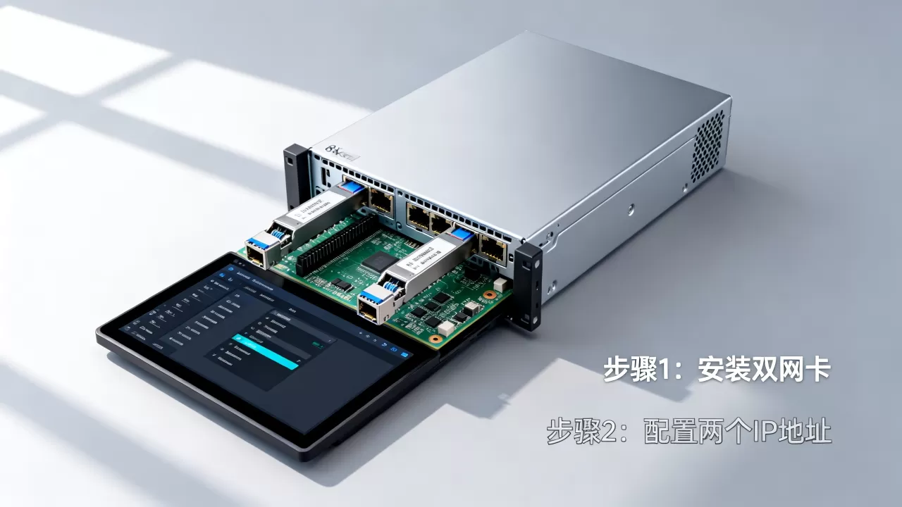 服务器双网卡怎么同时使用两个IP,具体操作步骤是什么? 服务器双网卡怎么同时使用两个IP,具体操作步骤是什么?