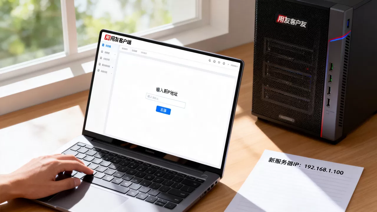 用友服务器IP变更后客户端怎么改,用友客户端如何重连服务器? 用友服务器IP变更后客户端怎么改,用友客户端如何重连服务器?