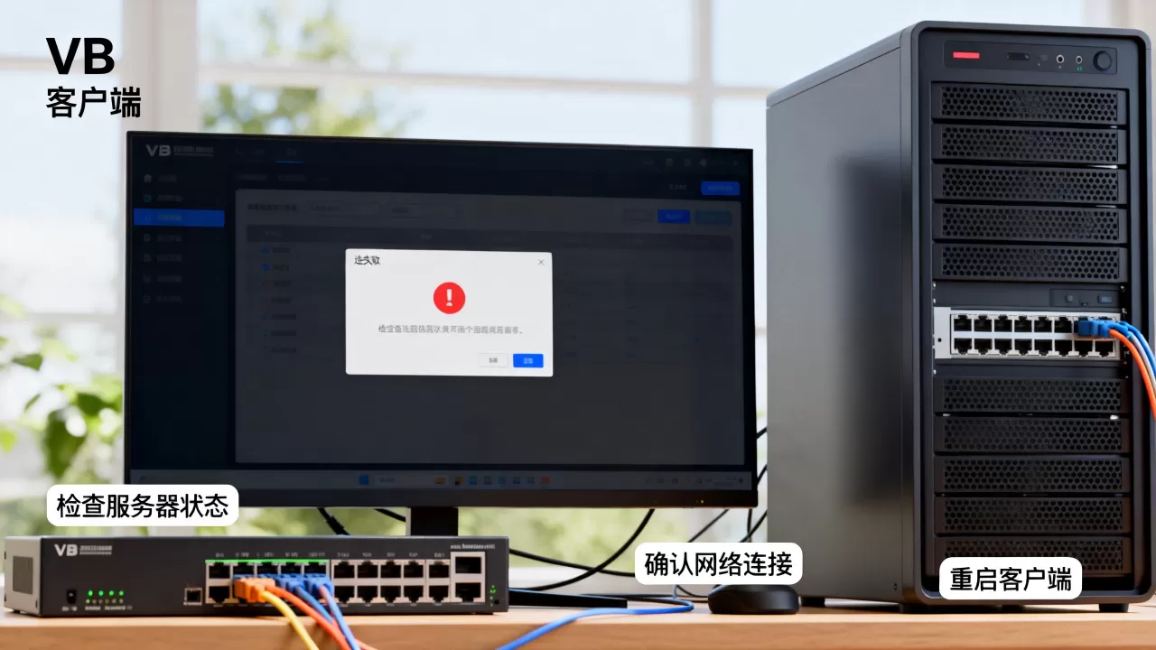 VB客户端先于服务器启动怎么连,连接不上怎么办 VB客户端先于服务器启动怎么连,连接不上怎么办